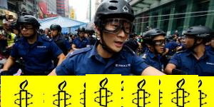 Hongkong Cops use unjustifiable force against protesters, bystanders and media. : Amnesty
