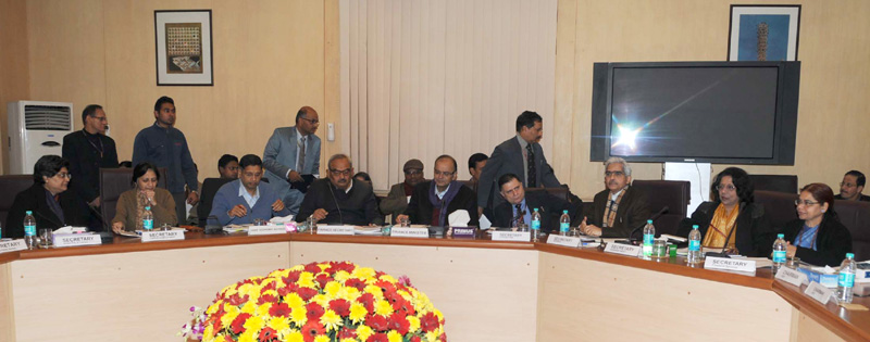 The Union Minister for Finance, Corporate Affairs and Information & Broadcasting, Shri Arun Jaitley at the Pre-budget consultative committee meeting with the social sector related group, in New Delhi on January 08, 2015.